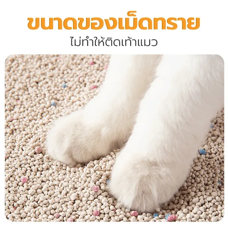 Petus ทรายแมวเบนโทไนท์ 5L ยกกระสอบ 6 ถุง รูปที่ 2