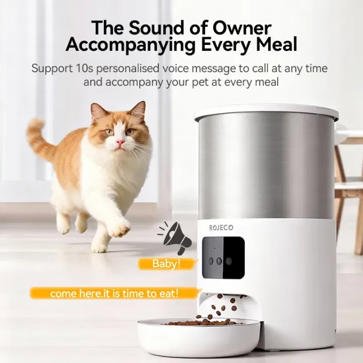 ROJECO Smart Pet Feeder 4.5L WiFi รูปที่ 3