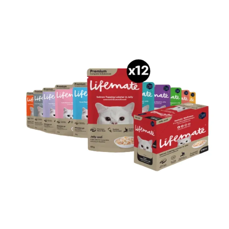 Lifemate Cat Wet Food อาหารเปียกแมว (กล่อง 12 ซอง) รูปที่ 3