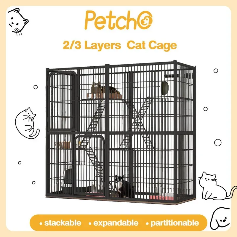 Petcho กรงแมวขนาดใหญ่ 3-4 ชั้น รูปที่ 4