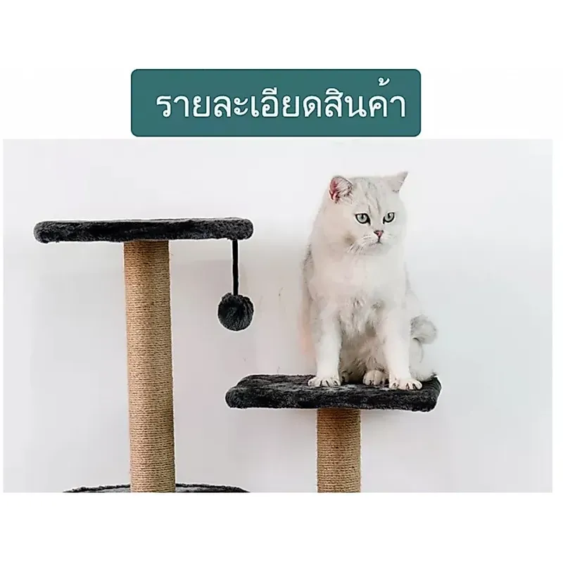 DulePig คอนโดแมวไม้ 60×135 ซม. รูปที่ 2
