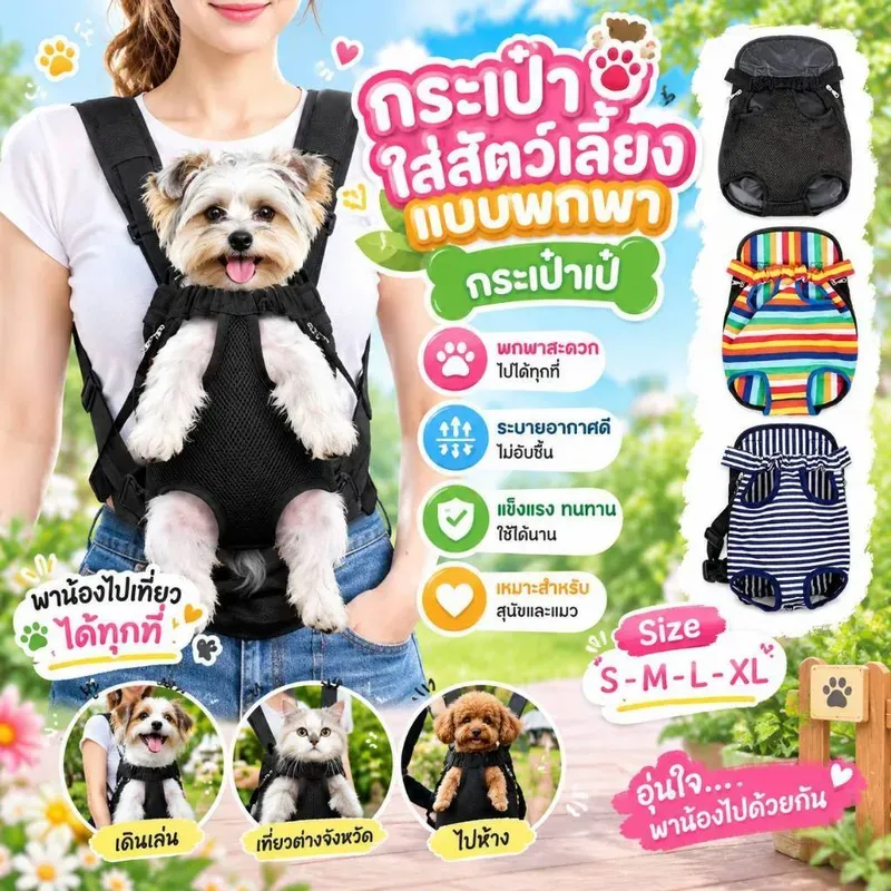 Boqi เป้สะพายหลังสัตว์เลี้ยง TJ-89759 ถึง TJ-89762 รูปที่ 3