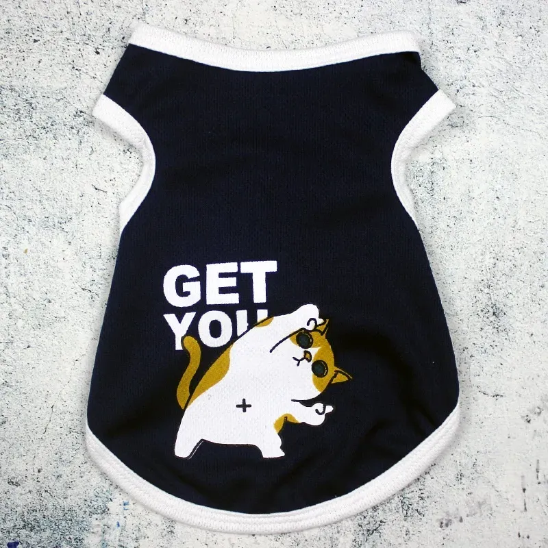 QIYUE PET เสื้อกั๊กระบายอากาศลายการ์ตูน รูปที่ 3