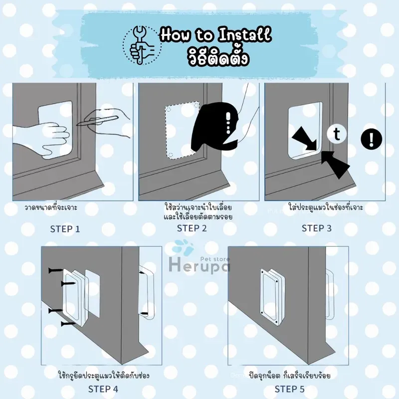 Herupa ประตูแมว Ver.2 รูปที่ 3