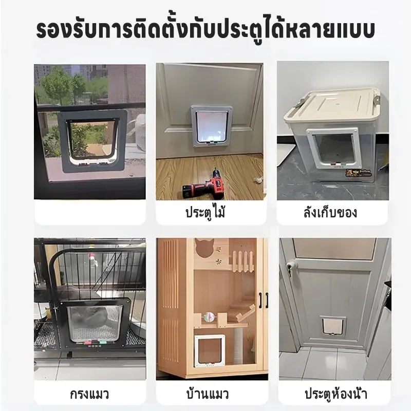 Ace pet ประตูสัตว์เลี้ยงเข้าออก 2 ทาง รูปที่ 4